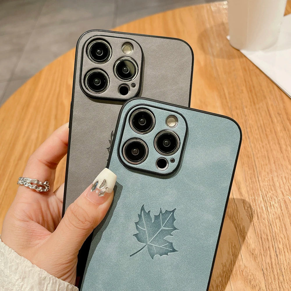 Leather Retra Case For iPhone 16
