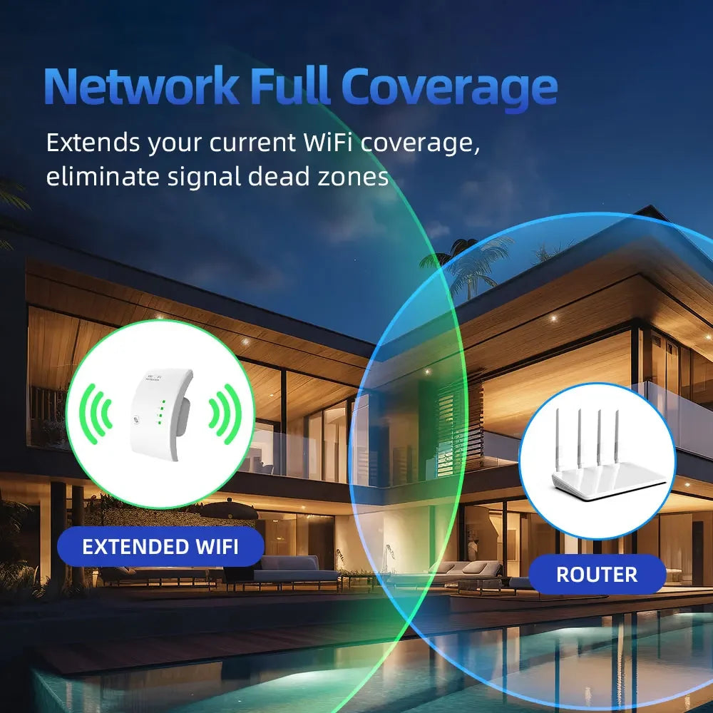 300M Long Range Wi-Fi Booster