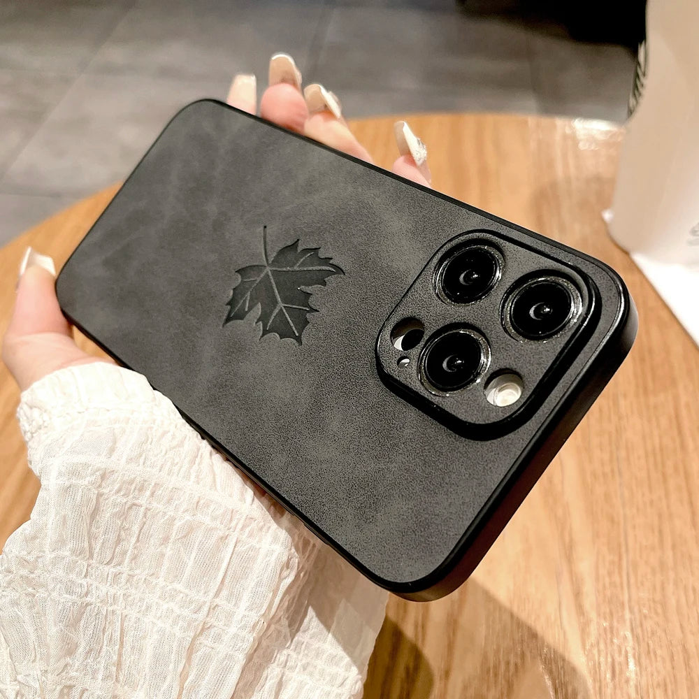 Leather Retra Case For iPhone 16