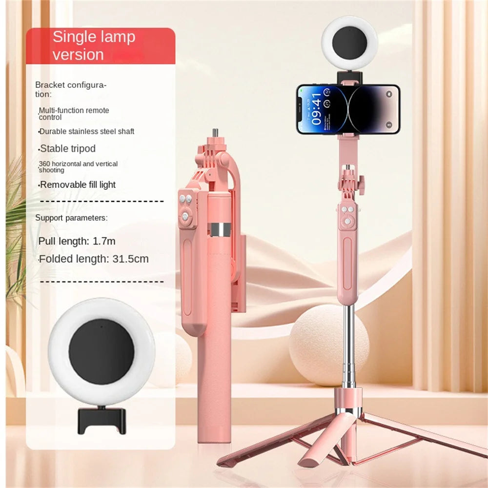 360 ° Rotation Lighted Selfie Stick Tripod