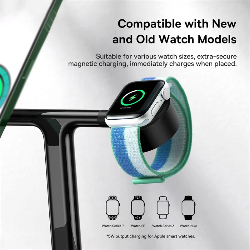3 in 1 20W Magnetic Wireless Charger Stand