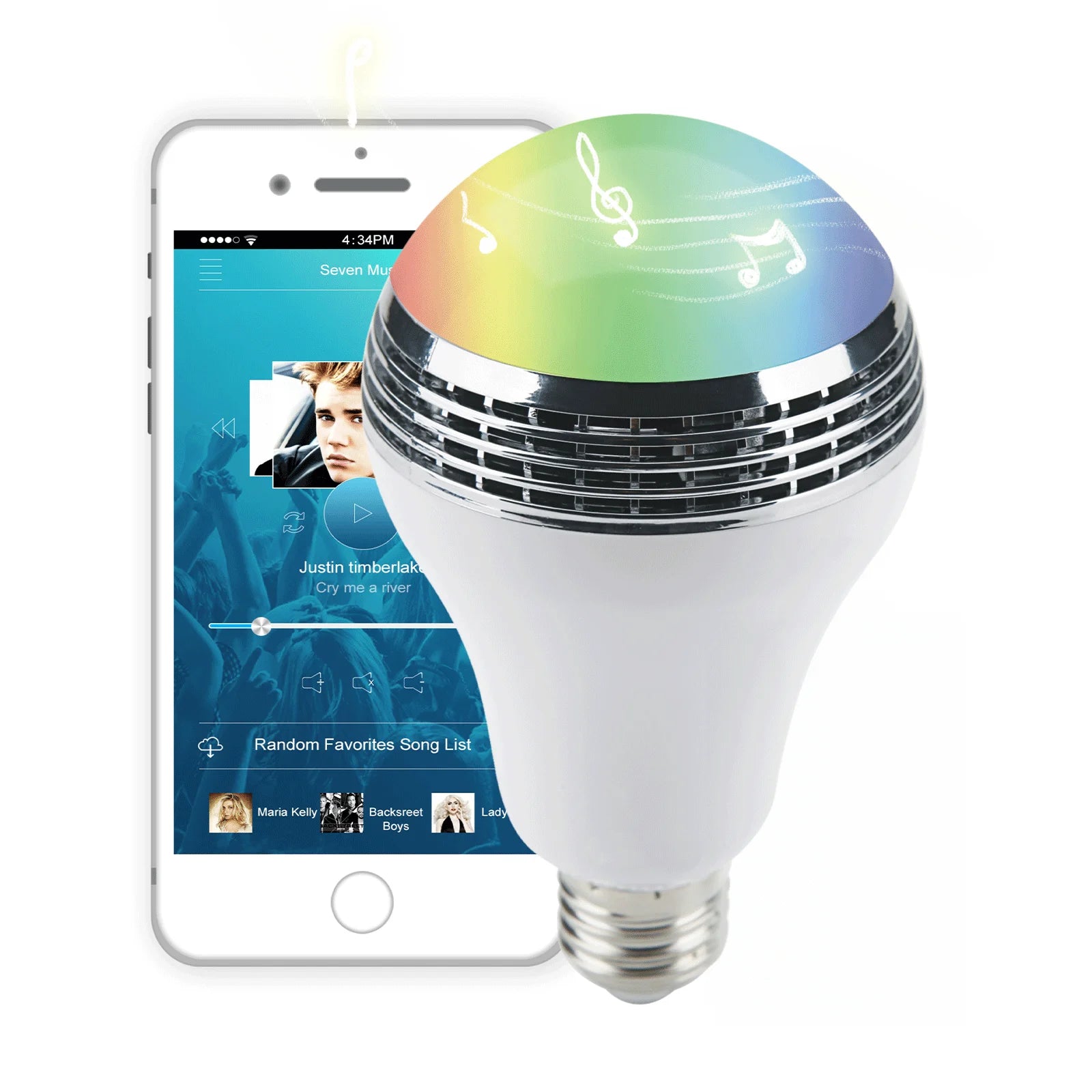 APP-Controlled Bluetooth Speaker LED Bulb