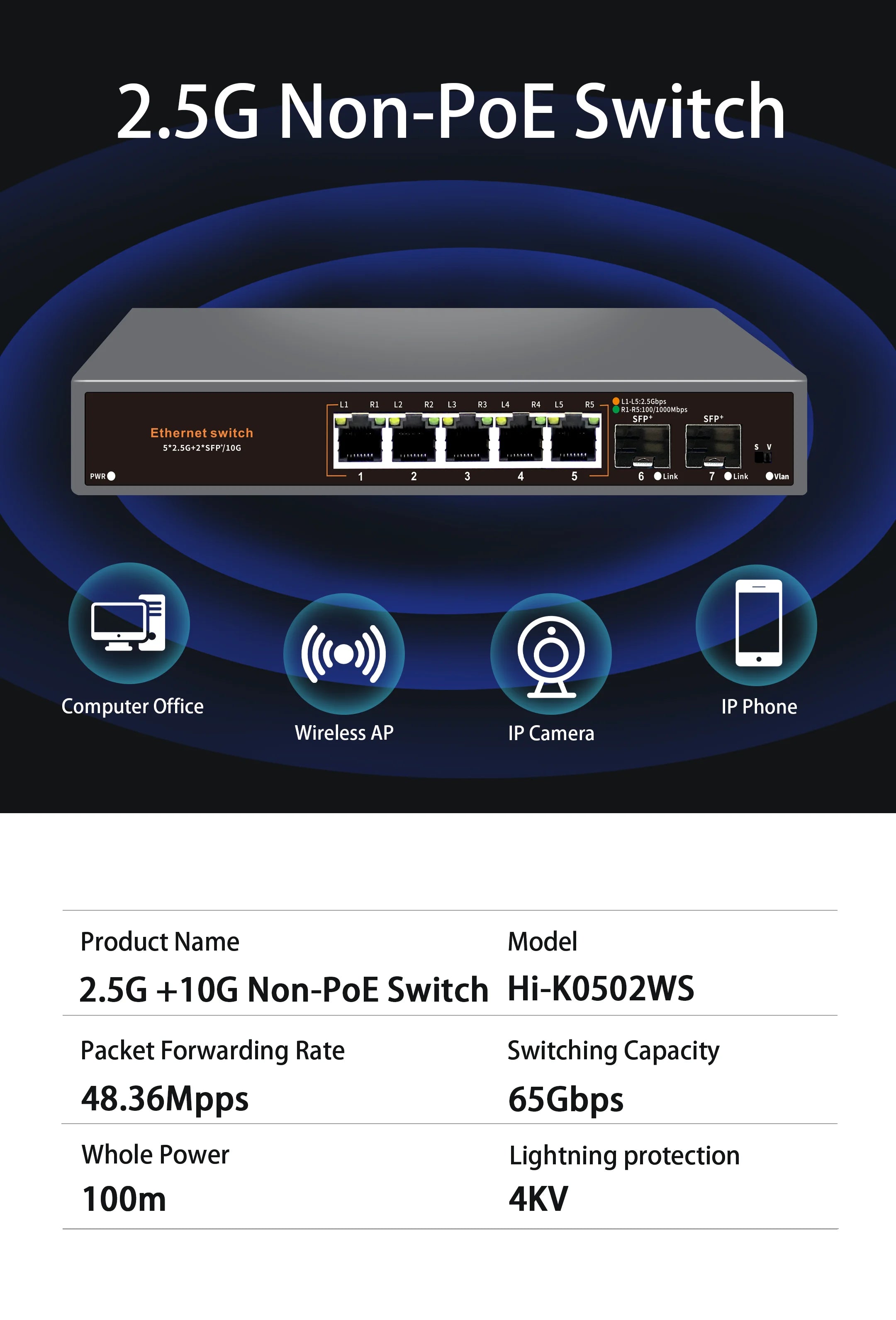 5/8-Port 2.5G Ethernet Switch