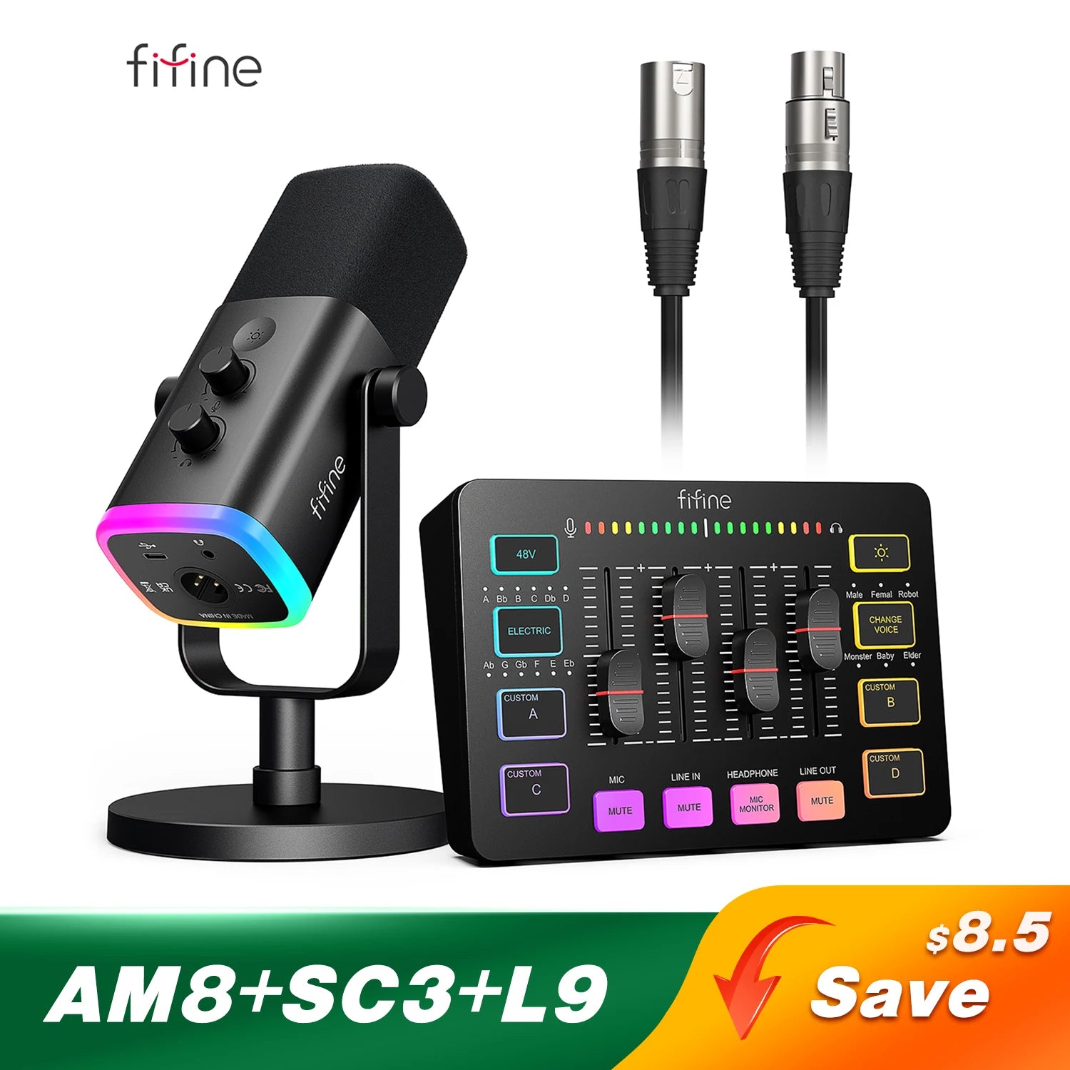 Gaming Audio Set Microphone & Mixer Headset