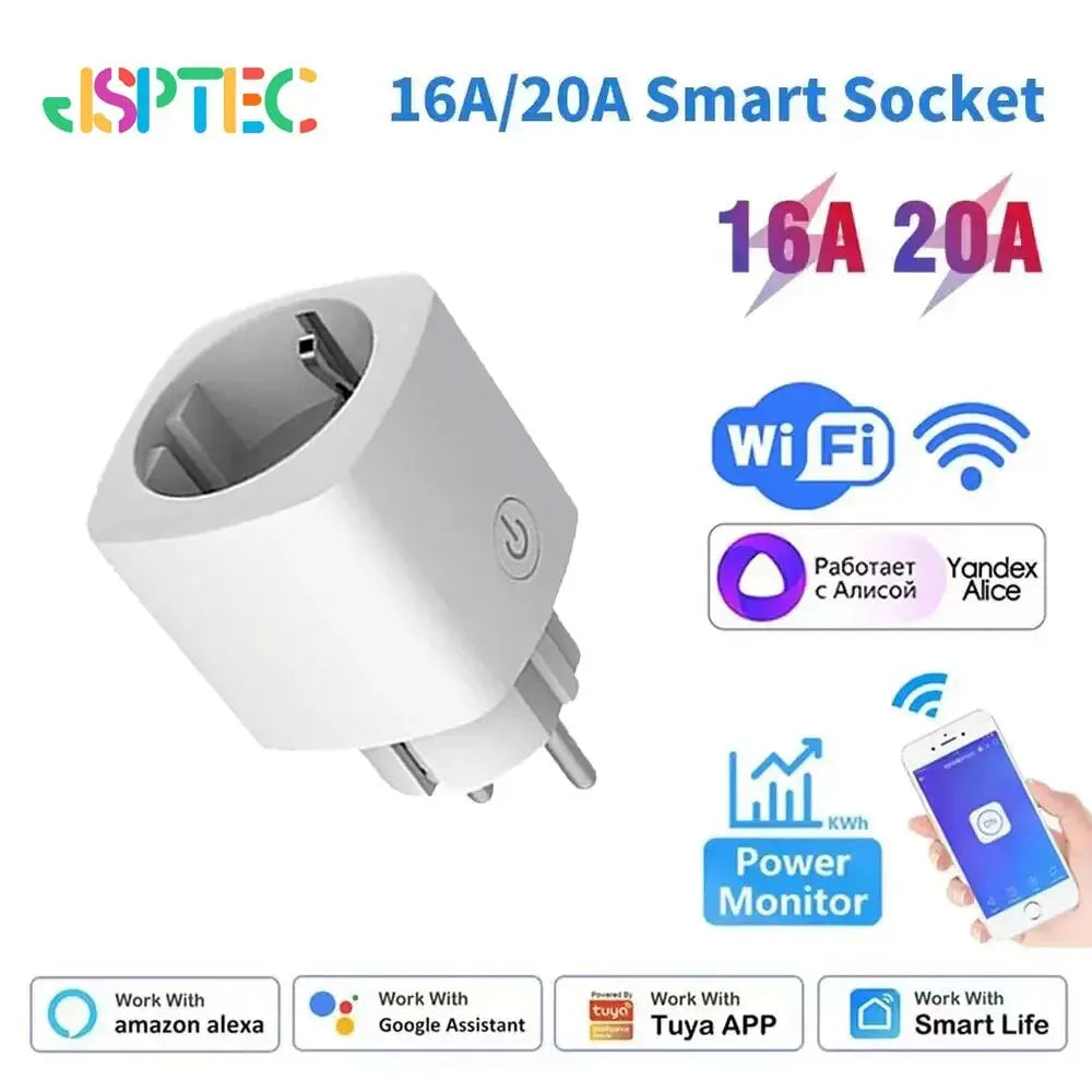 16A/20A Wi-Fi Smart Plug with Power Monitoring