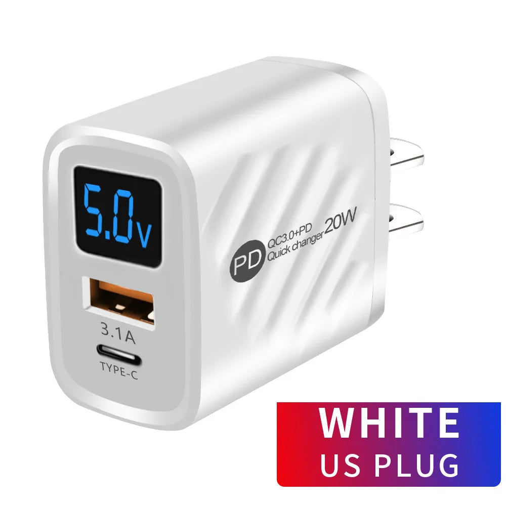 20W Fast Charging USB Wall Adapter