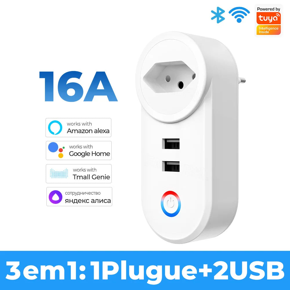 16A Wi-Fi Smart Socket with USB