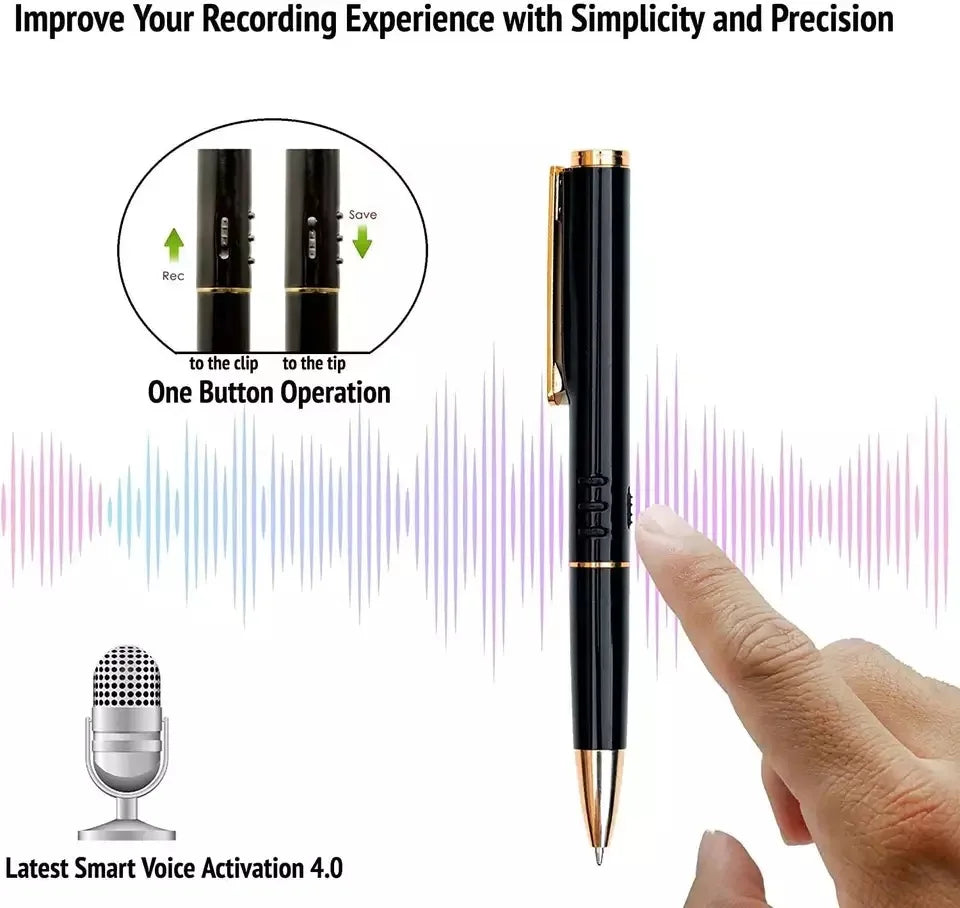 Digital Recording Pen 128GB with Noise Reduction