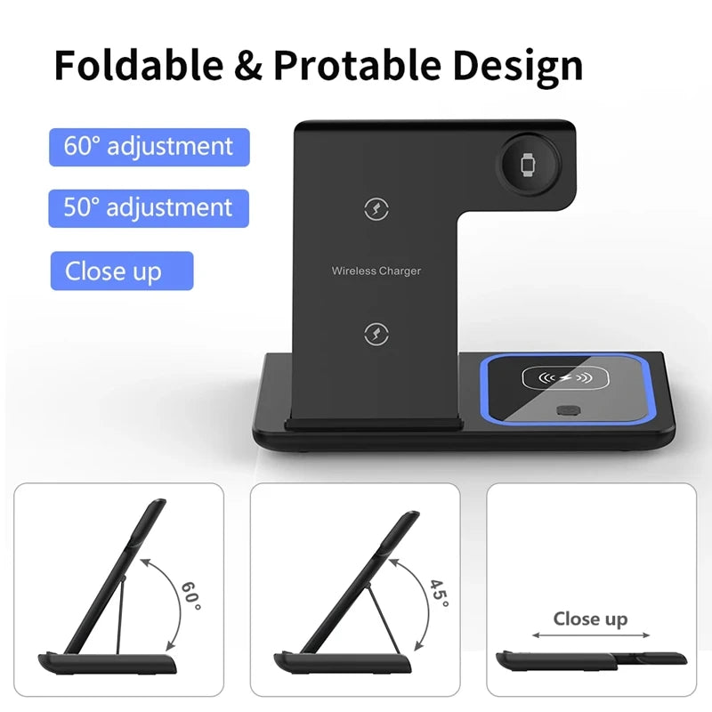Foldable 3-in-1 Fast Charging Dock