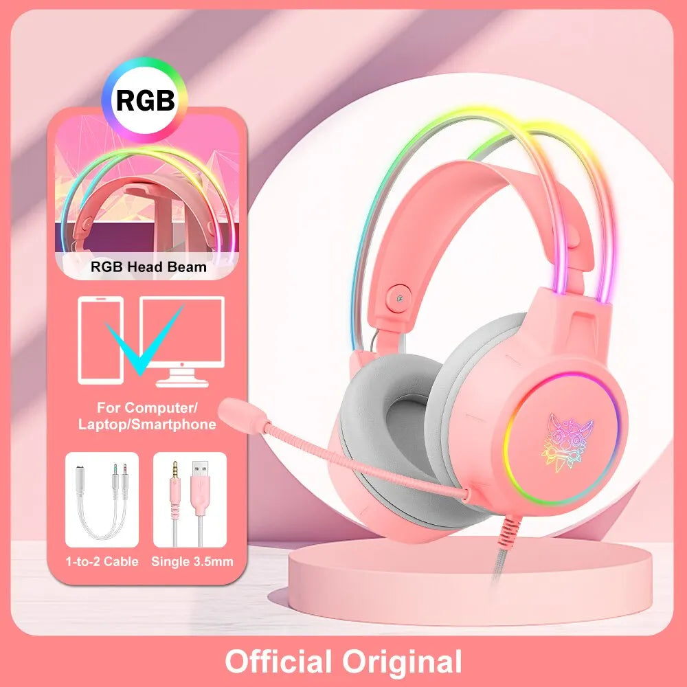 RGB Cat Ear Gaming Headset