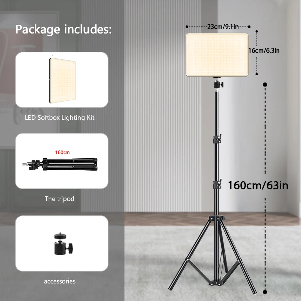LED Video Conference Light with Tripod