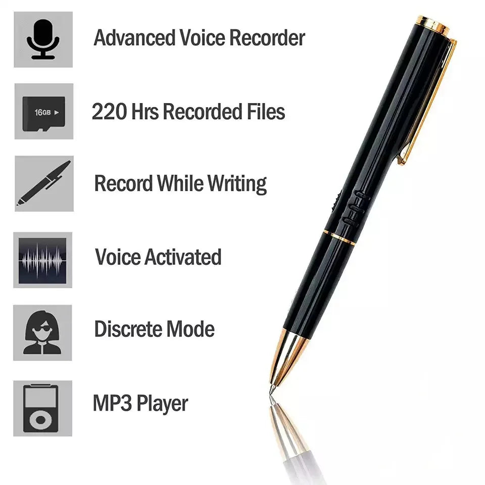 Digital Recording Pen 128GB with Noise Reduction