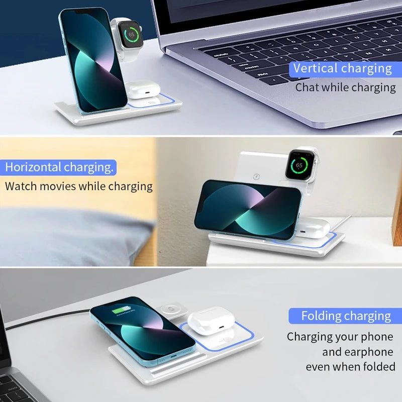 Foldable 3-in-1 Fast Charging Dock