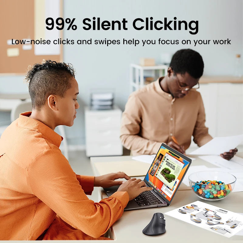 Dual-Mode Vertical Ergonomic Mous 2.4G