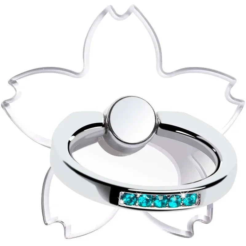 Transparent Butterfly Phone Ring Stand