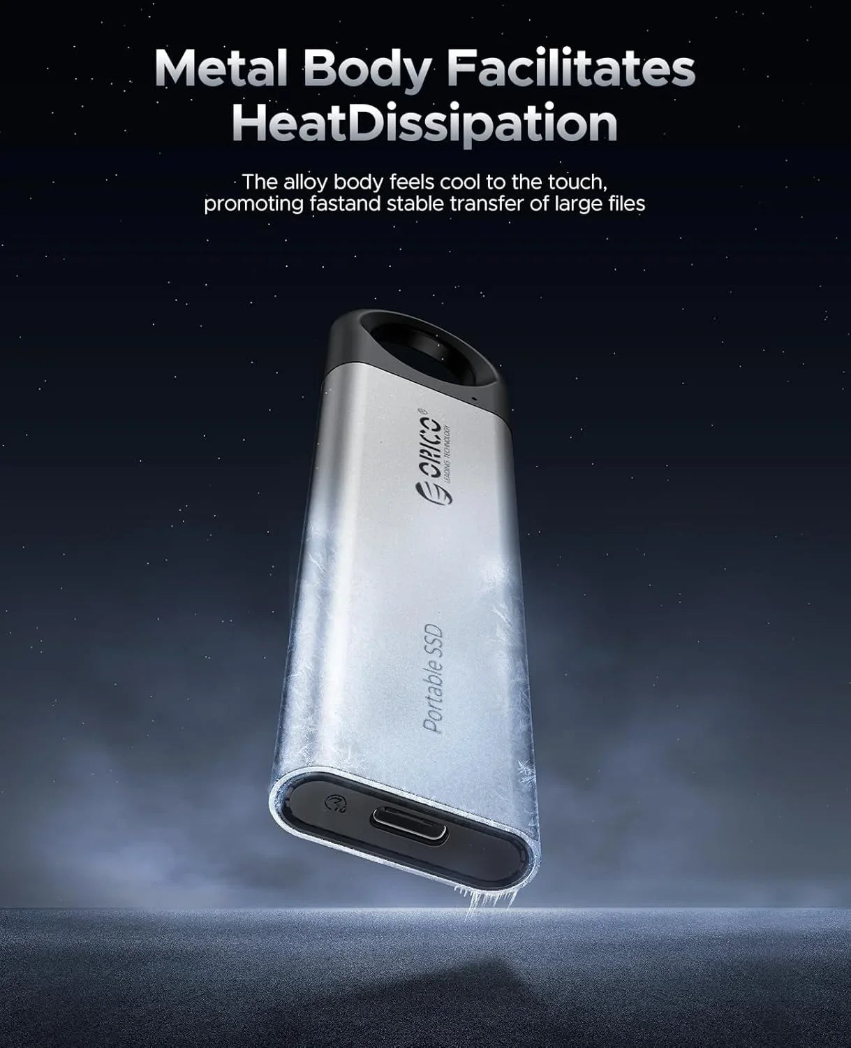 1TB Mini Portable External SSD 1050MB/s