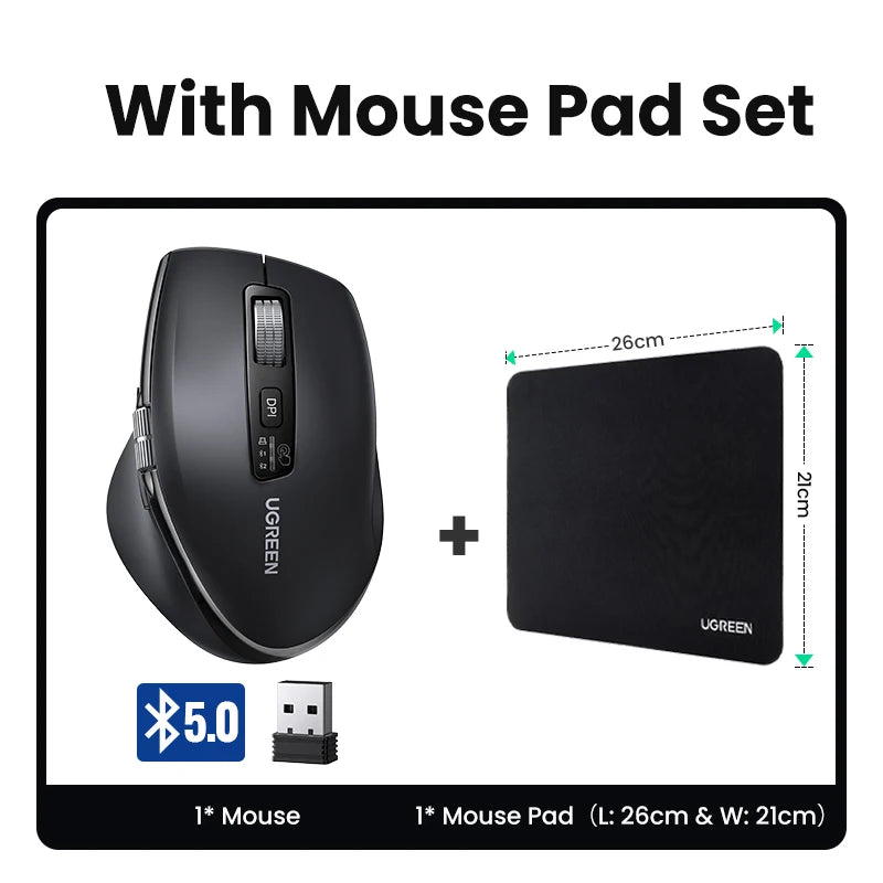 Multi-Device Wireless Ergonomic Mouse