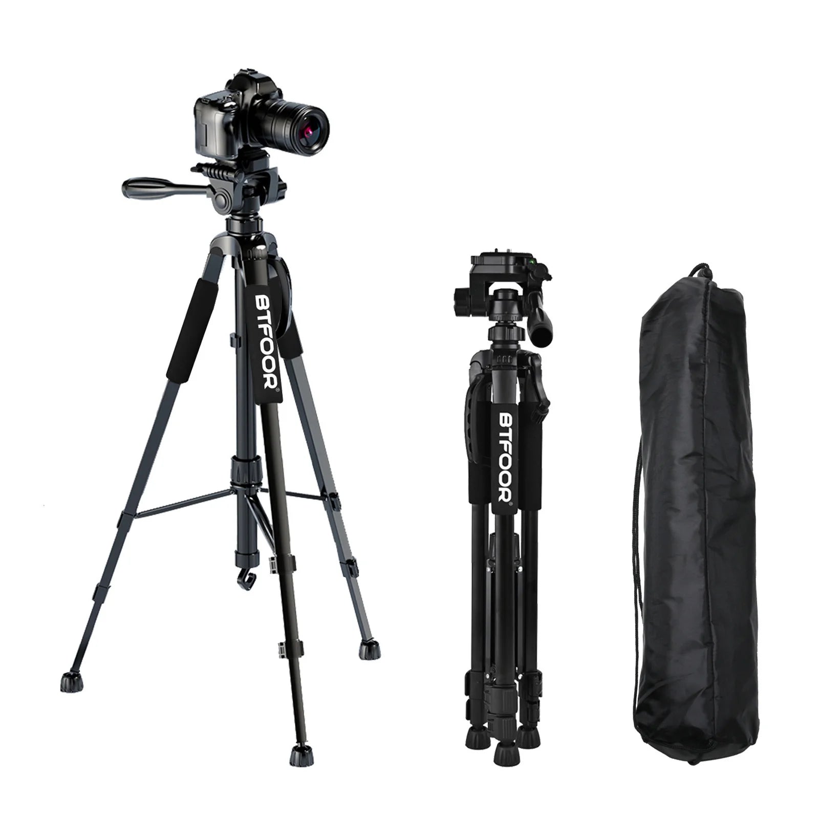 140cm Tall Aluminum Camera Tripod