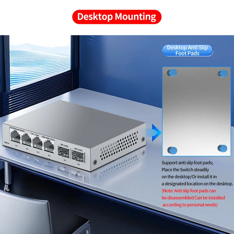 Fanless 10G SFP+ Ethernet Switch