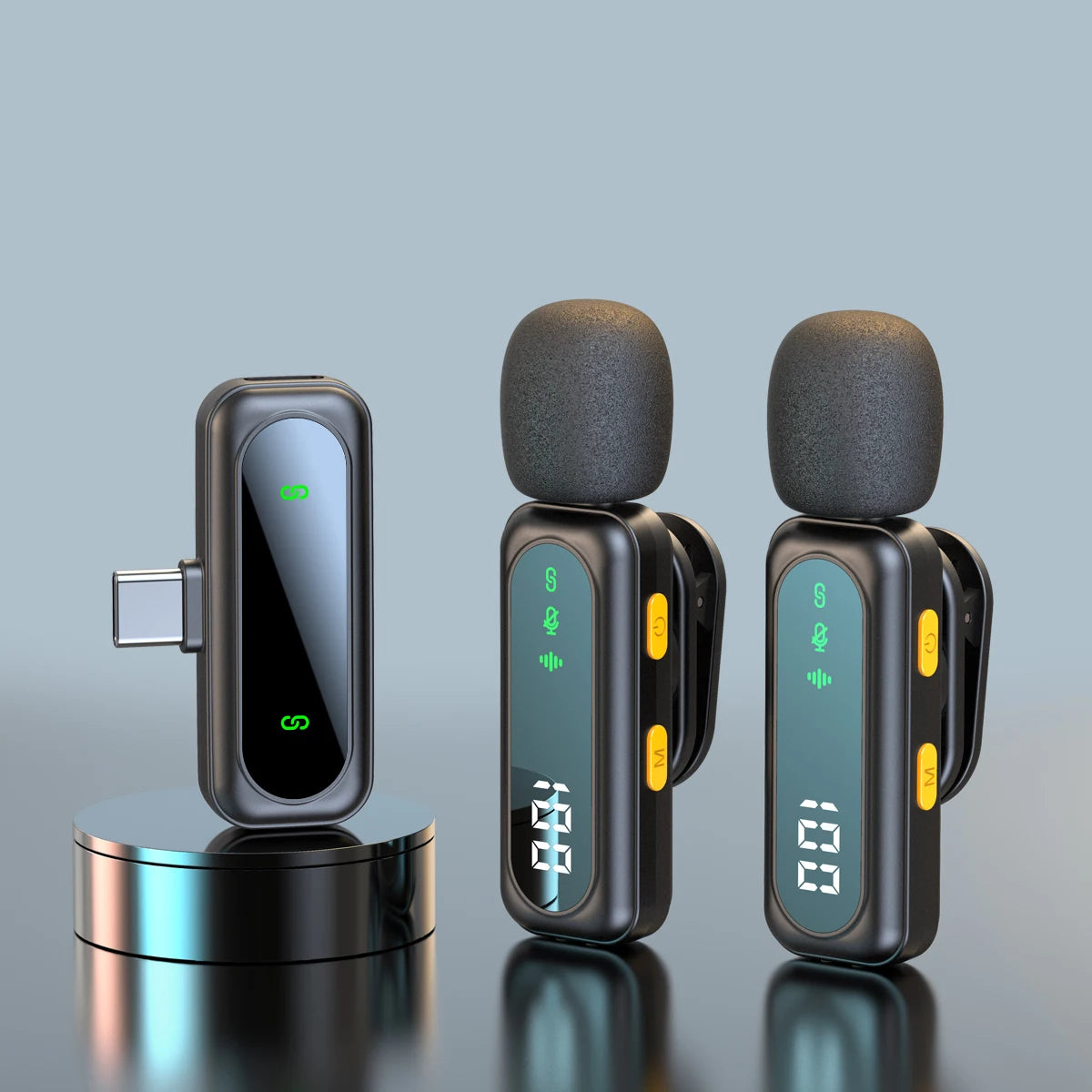 Wireless Lavalier Lapel Microphone with Noise Reduction