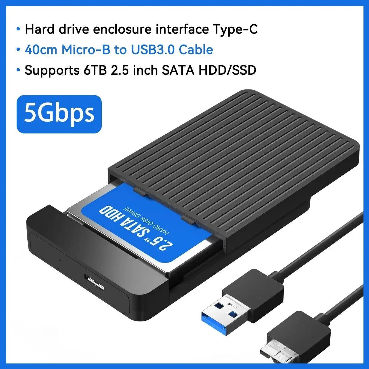 2.5 Inch HDD SSD USB-C Enclosure