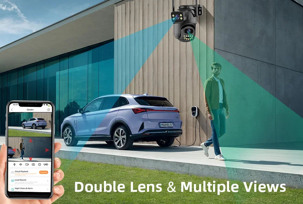 4K Dual-Lens PTZ Security Camera
