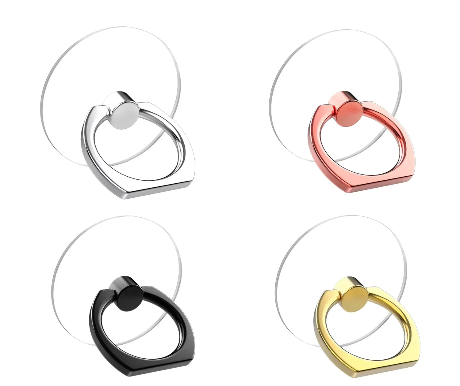 Transparent 360° Phone Ring Kickstand
