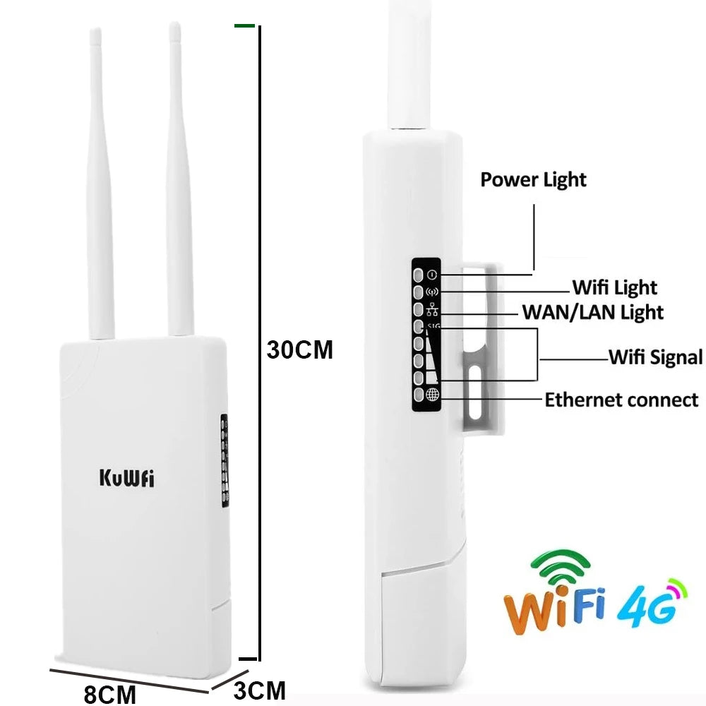 300Mbps Waterproof Outdoor 4G Router