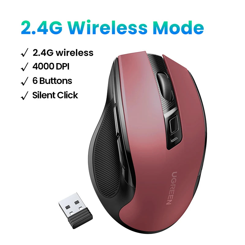 Quiet Wireless 4000DPI Mouse