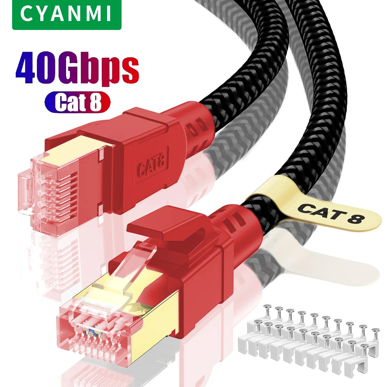 40Gbps Cat 8 Ethernet Cable