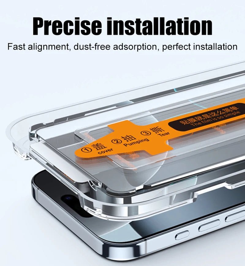2PCS Full-Coverage Tempered Glass Screen Protector