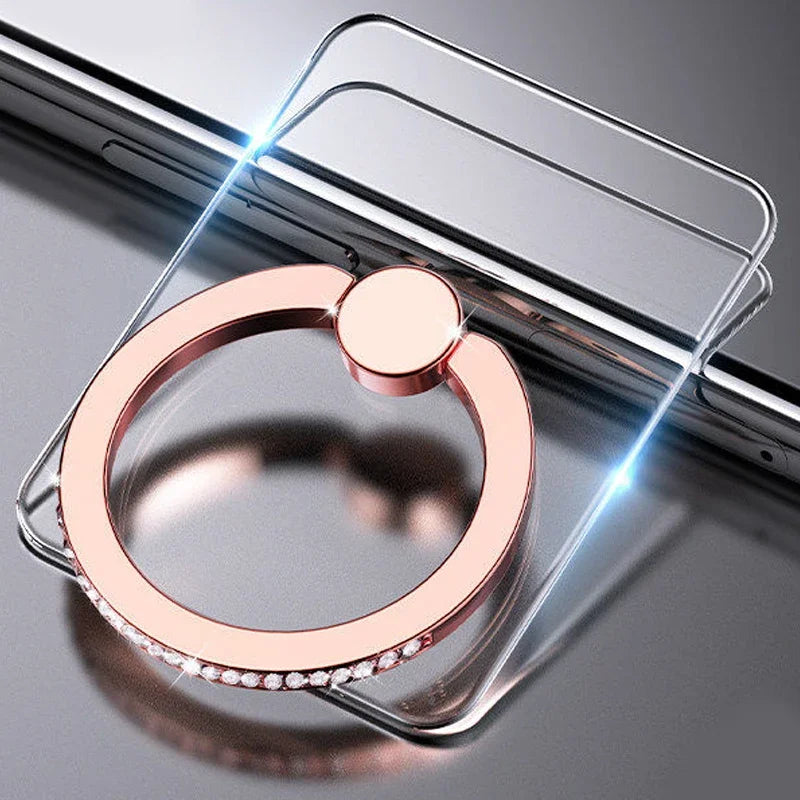 Transparent Butterfly Phone Ring Stand
