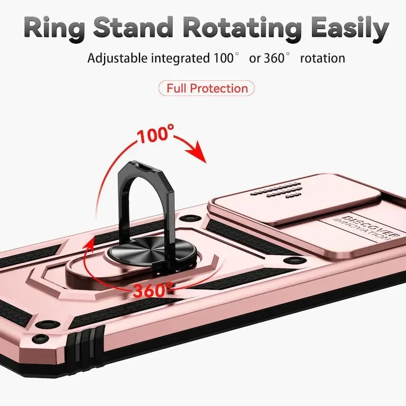 Xiaomi Redmi Armor Ring Push Phone Cases Note 11 10