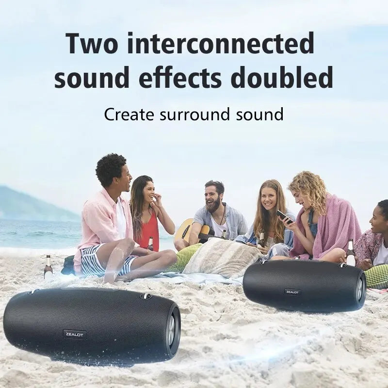 60W Portable Bluetooth Party Speaker