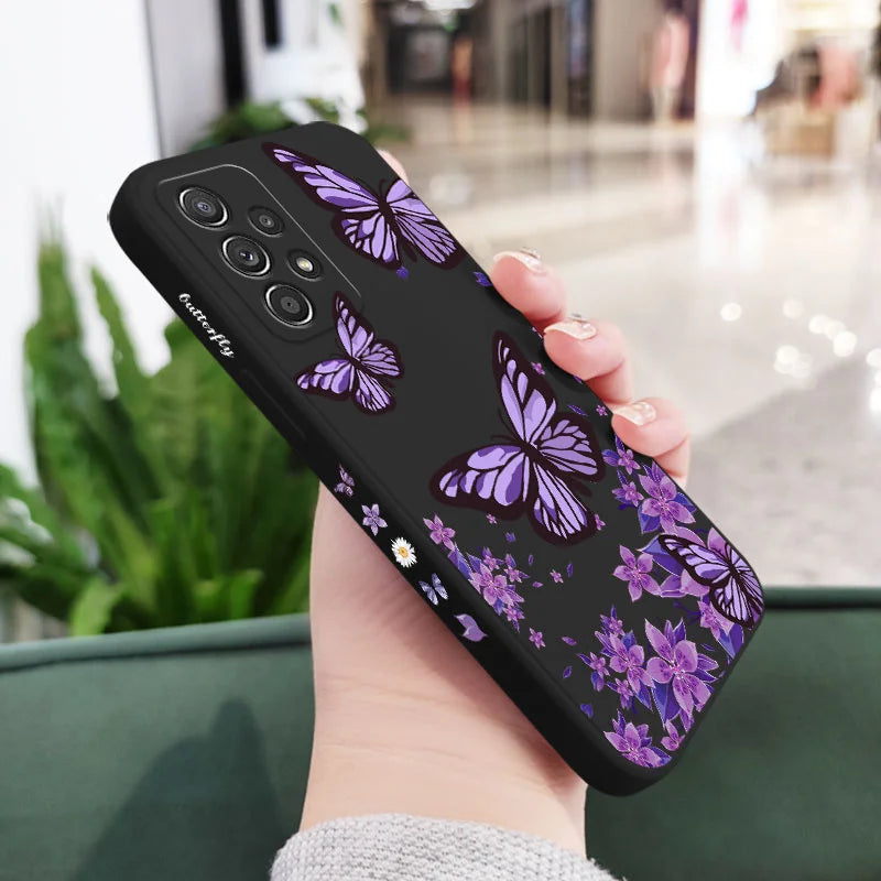 Purple Butterflies Case For Samsung