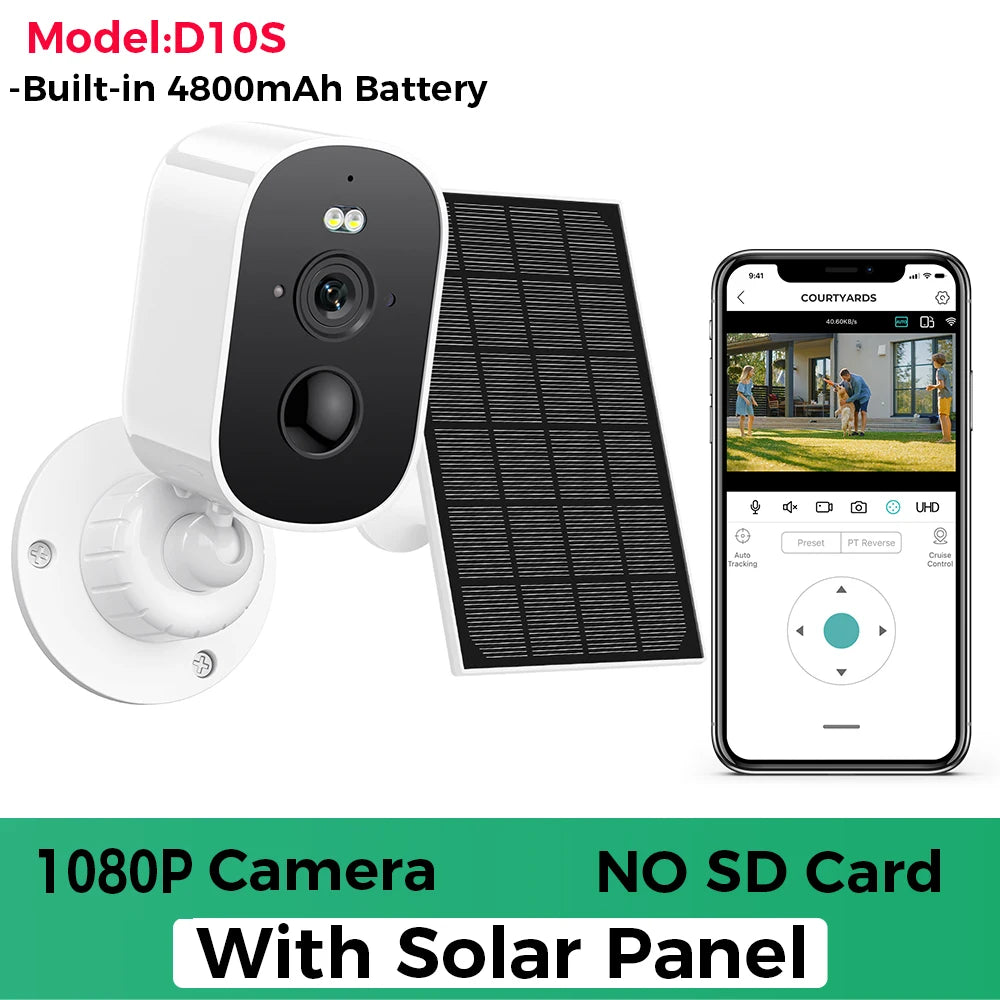 4MP 2K HD Wireless Solar Camera