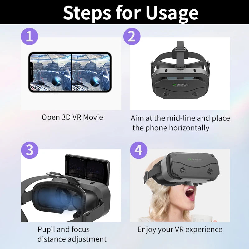 3D VR Glasses Virtual Reality Headset