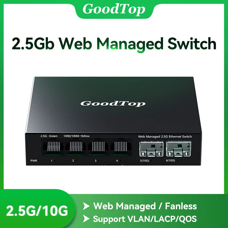 6-Port 2.5Gb Web Managed Switch