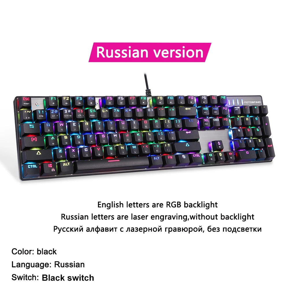 Motospeed CK104 RGB Mechanical Keyboard