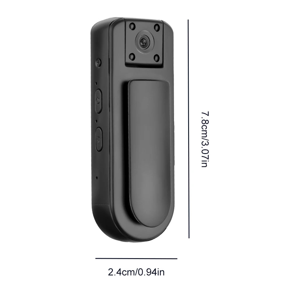 1080P Mini Body Camera 180° Rotatable Lens