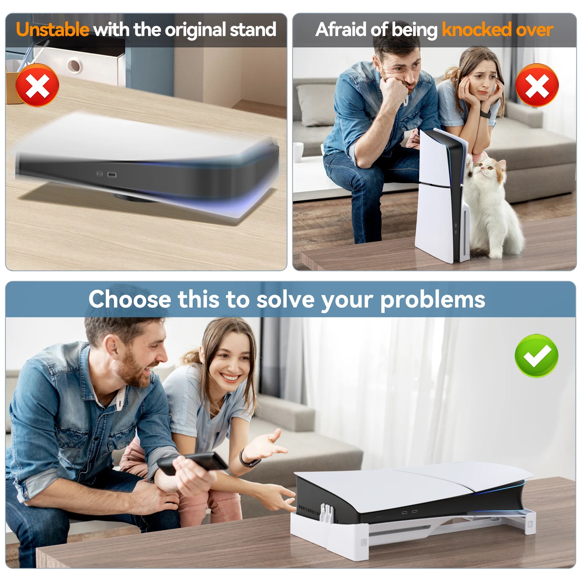 PS5 Slim Horizontal Console Stand