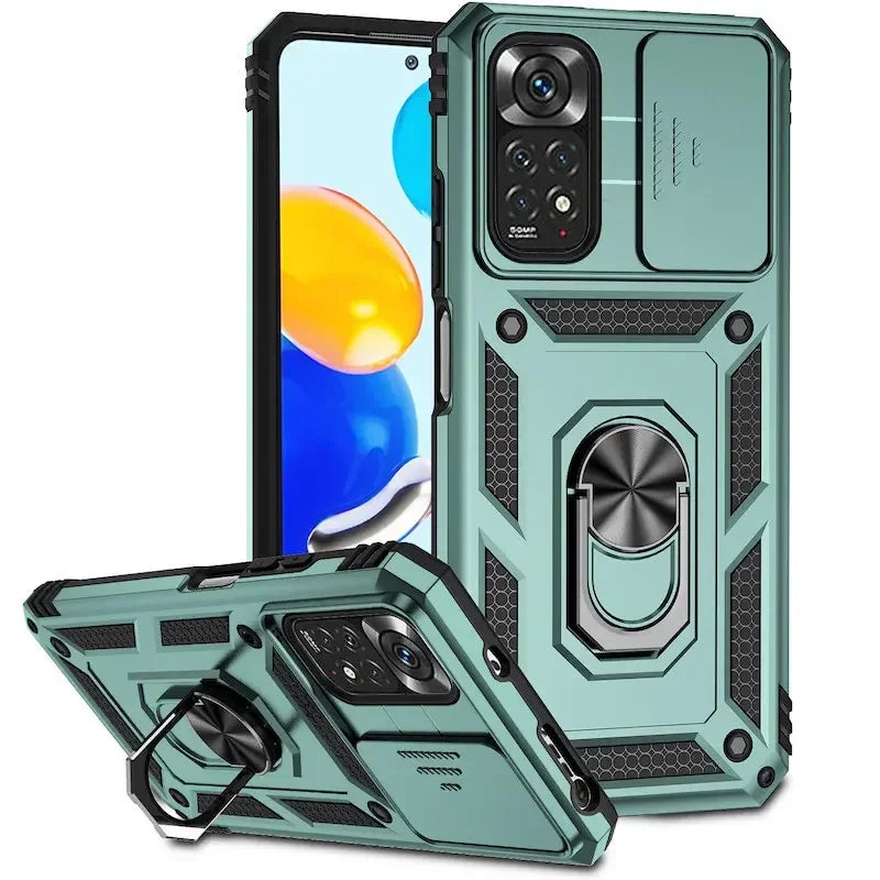 Xiaomi Redmi Armor Ring Push Phone Cases Note 11 10
