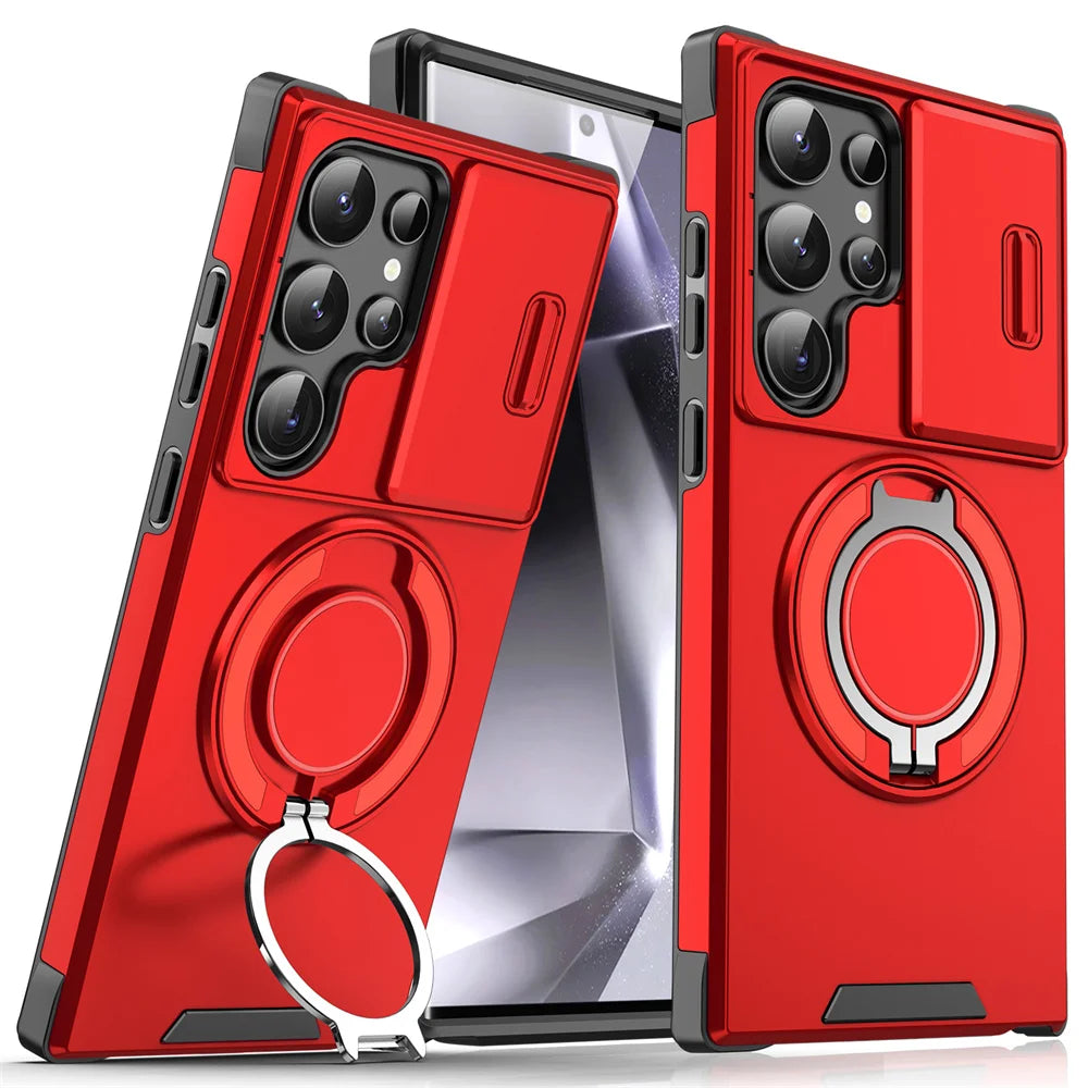 Magnetic Slide Camera Phone Case for Samsung S25