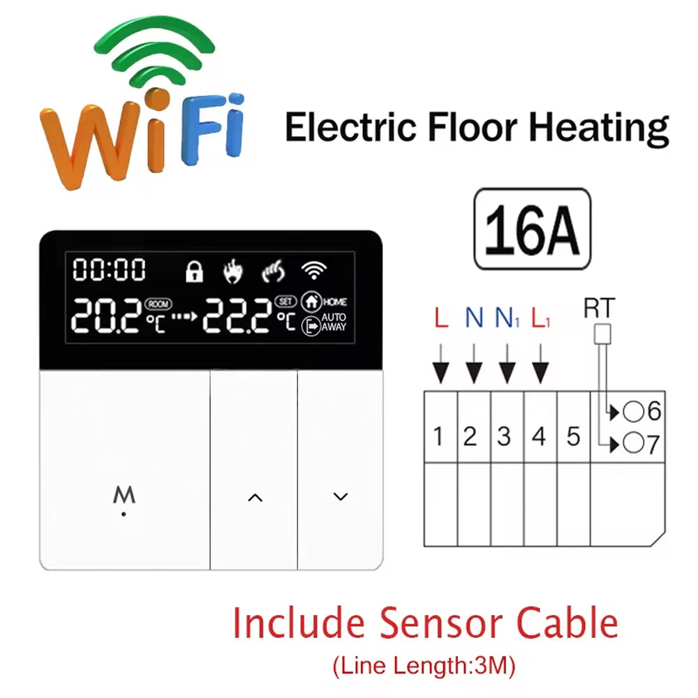 WiFi Smart Floor Heating  Electric Thermostat