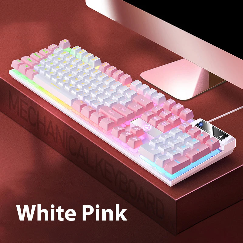 104-Key Mixed Color Keyboard