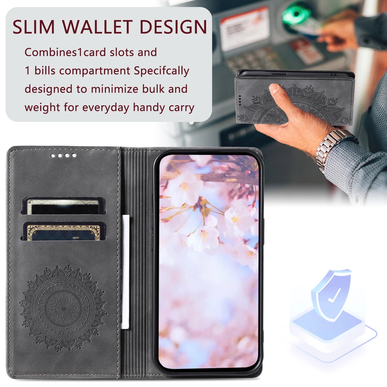 Magnetic Flip Leather Case For Samsung Galaxy S25