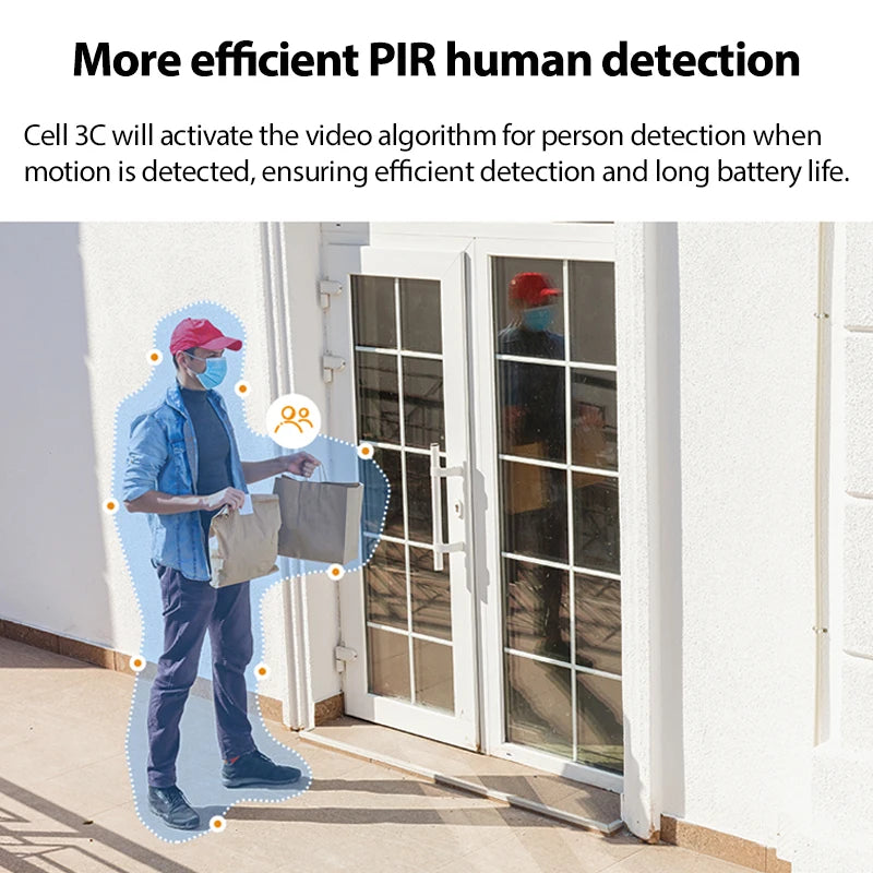2K Solar WiFi Security Camera 5000mAh