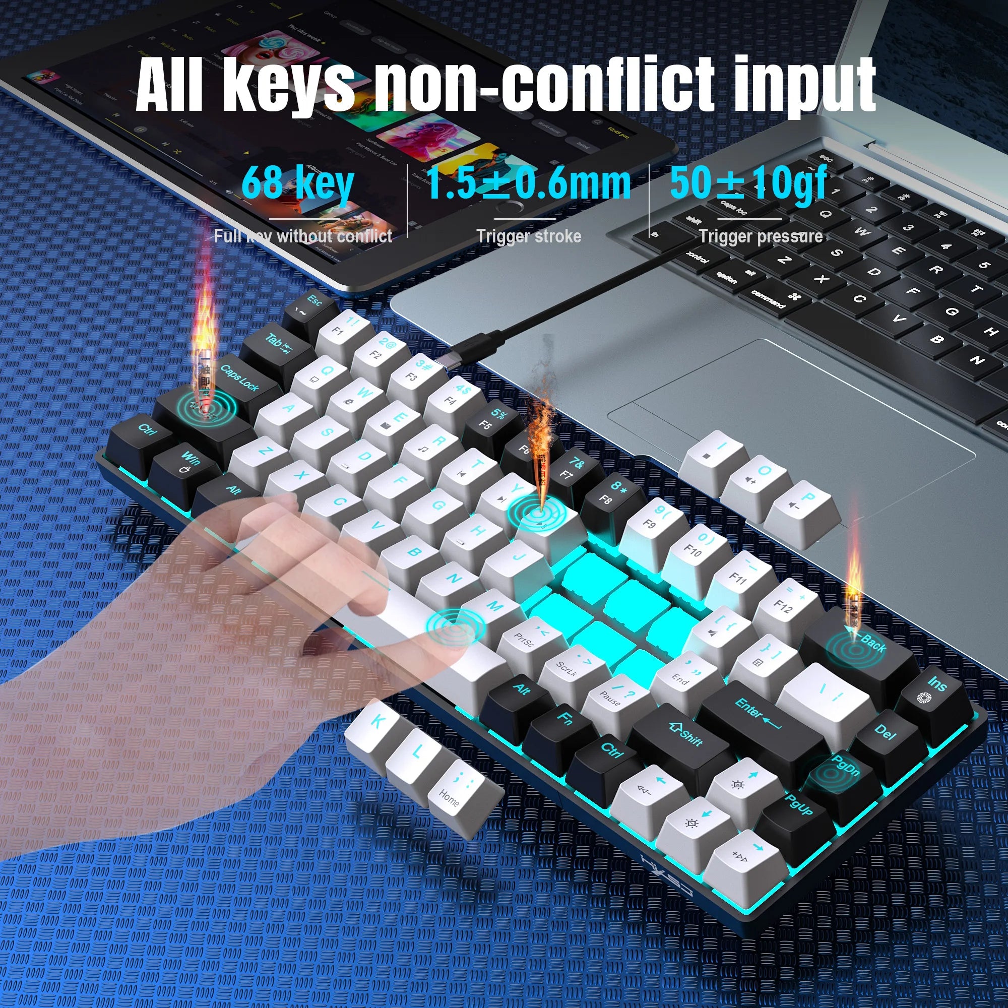 65% Hot-Swappable Mechanical Keyboard