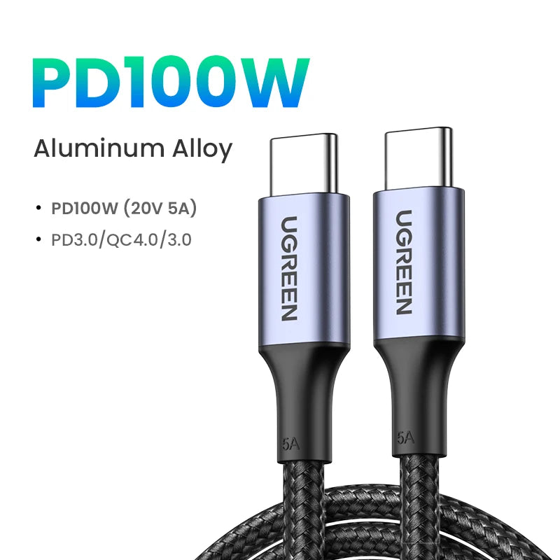 100W Fast Charging USB-C Cable