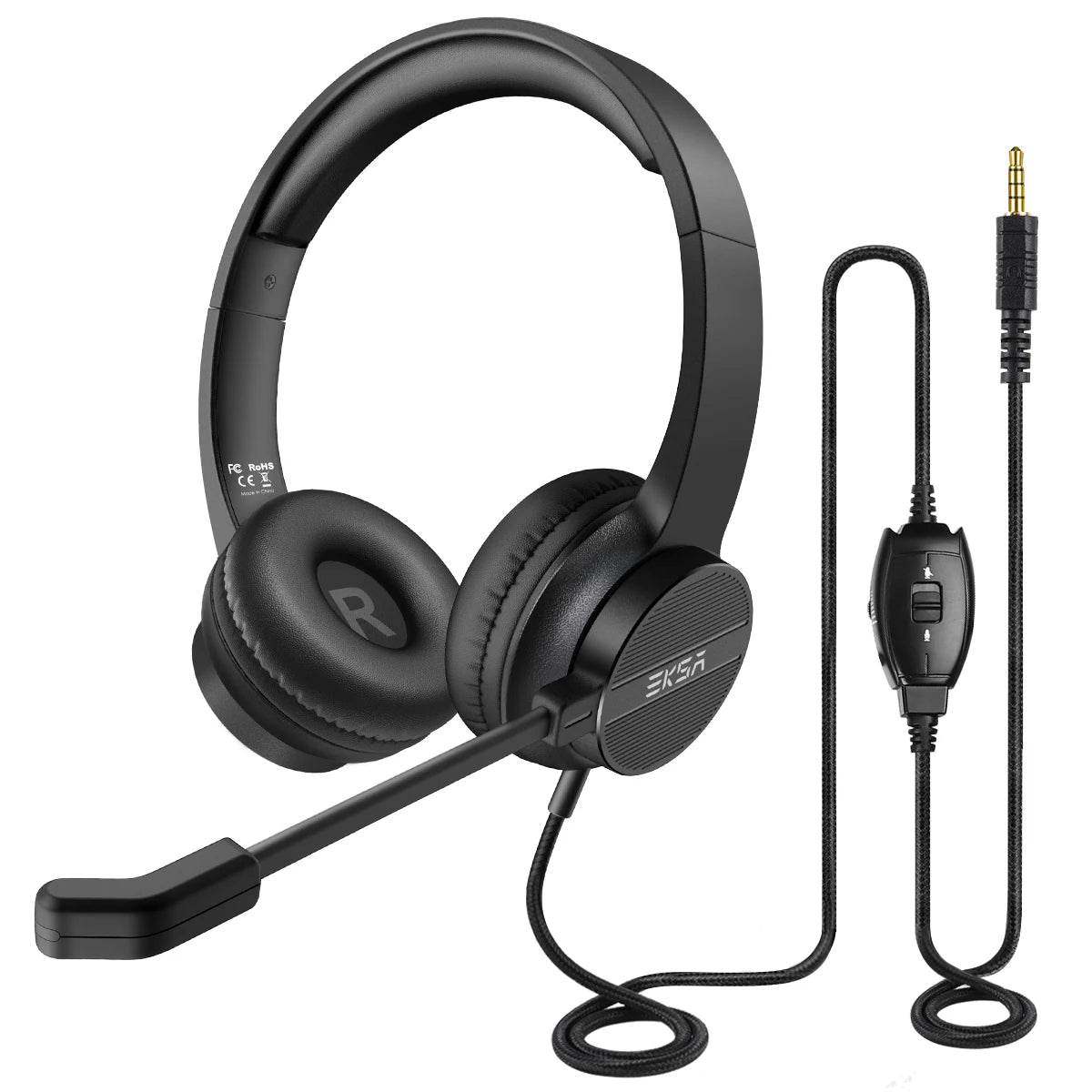 Wired Headphones with Microphone for PC/PS4/Xbox